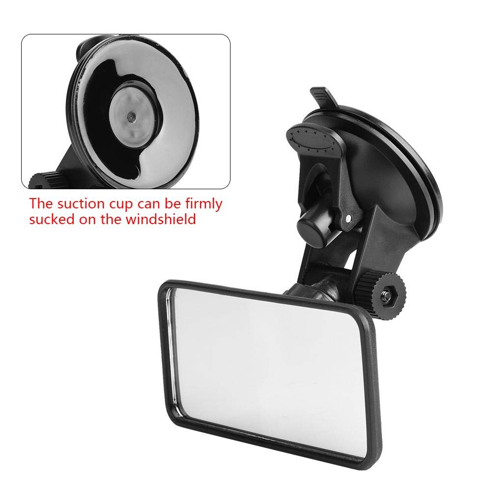 Senyar Espejo para automóvil para bebés, interior ajustable para automóvil Espejo retrovisor para bebés Cristal para monitor de niños para asiento de seguridad con succión