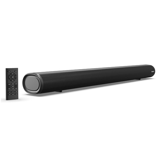 BESTISAN Barras de sonido para TV, con cable e inalámbrico, Bluetooth 5.0, barra de sonido de 34 pulgadas, barra de sonido para cine en casa, conexión HDMI-ARC/óptica/coaxial/AUX/USB/Bluetooth,