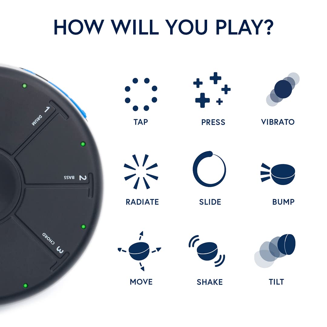 Sintetizador Portátil Artiphon Orba Bluetooth MIDI iOS Mac Windows
