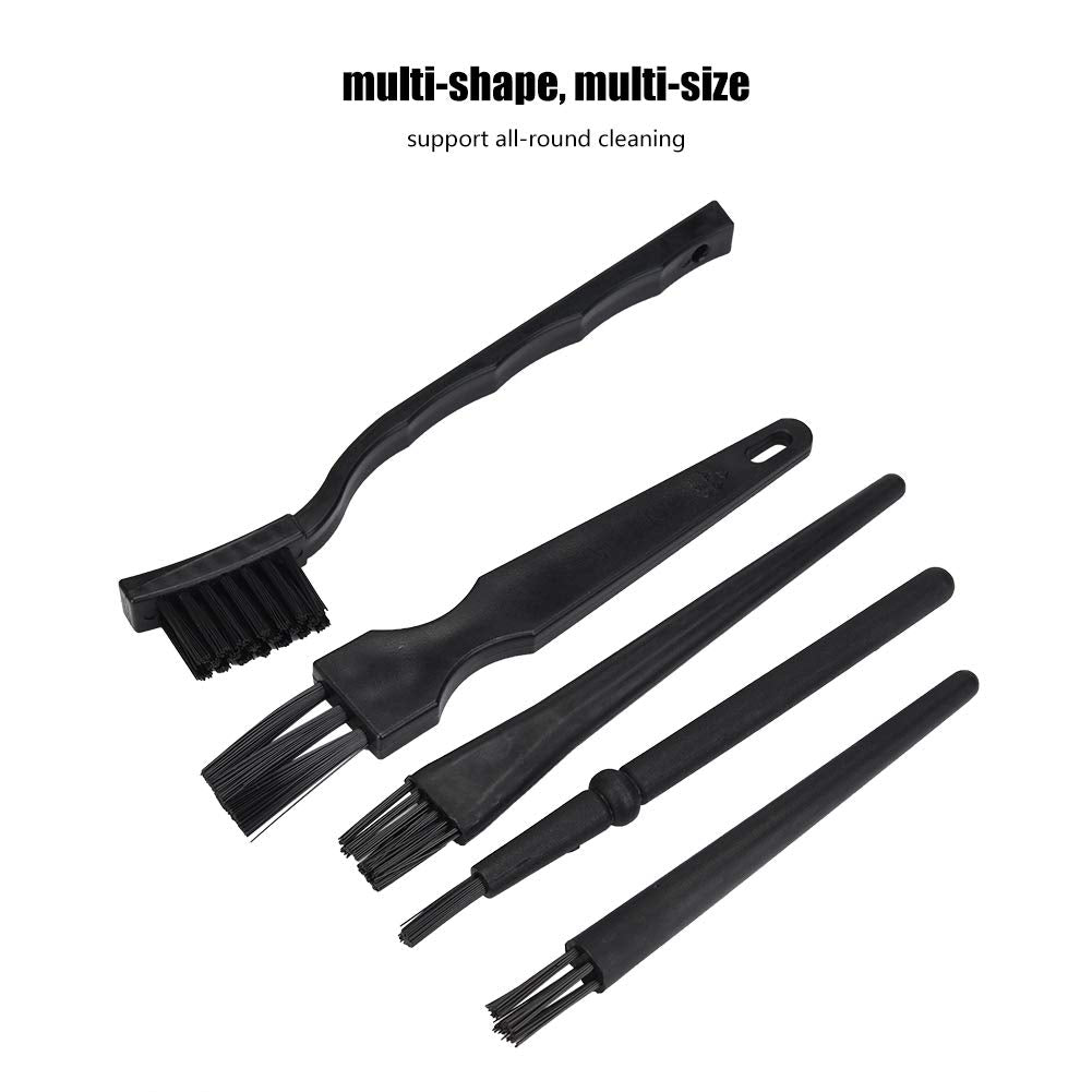 Mugast 8PCS Juego de cepillos de Limpieza de Polvo para el Mantenimiento de la Placa Base, Cepillo antiestático Cepillo de Mango en Punta, Cepillo de Placa PCB