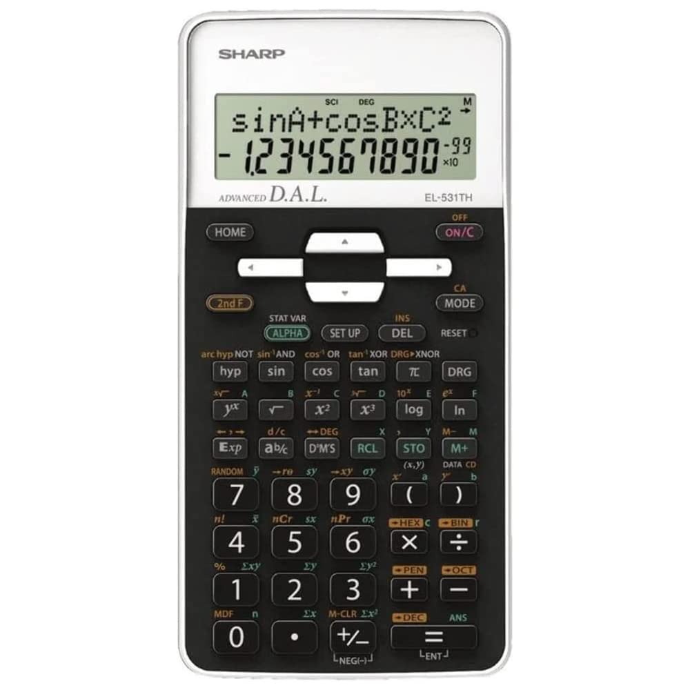 Calculadora Científica Sharp SH-EL531THBWH Blanca Avanzada