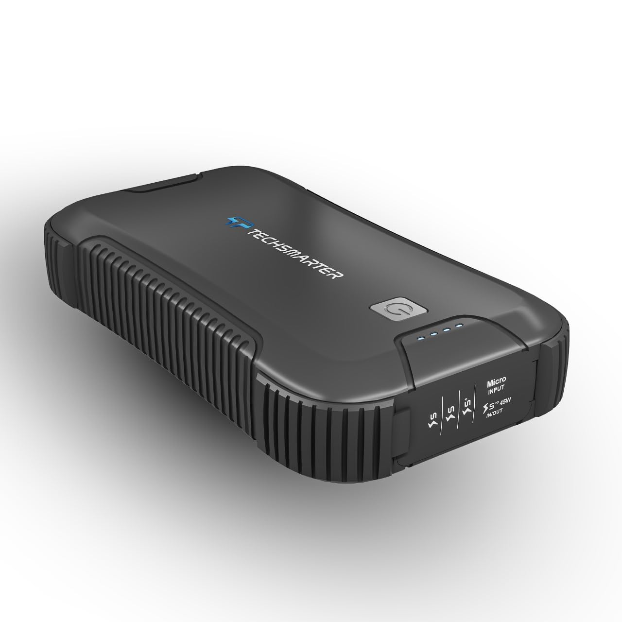 Banco de Energía Techsmarter Resistente e Impermeable 30000mah con Linterna para Acampar y al Aire Libre