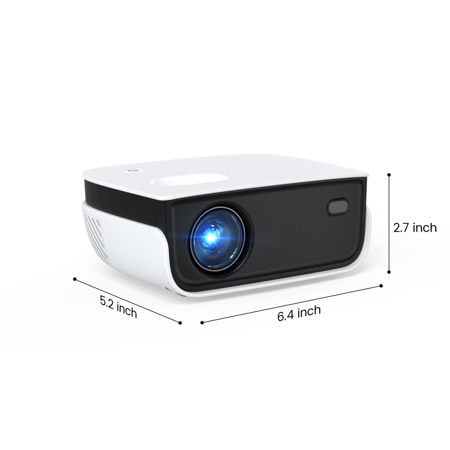 Mini proyector de película portátil para Exteriores NICPOW con trípode, proyector pequeño Compatible con 1080P y 240 Pulgadas, Compatible conteléfono, PS5, HDMI, USB para el