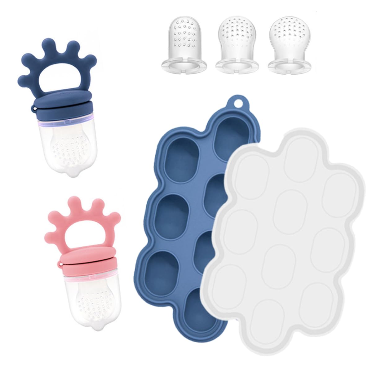 Chupones Alimentadores Seviete Verde con Molde para Paletas y Fundas para Bebés