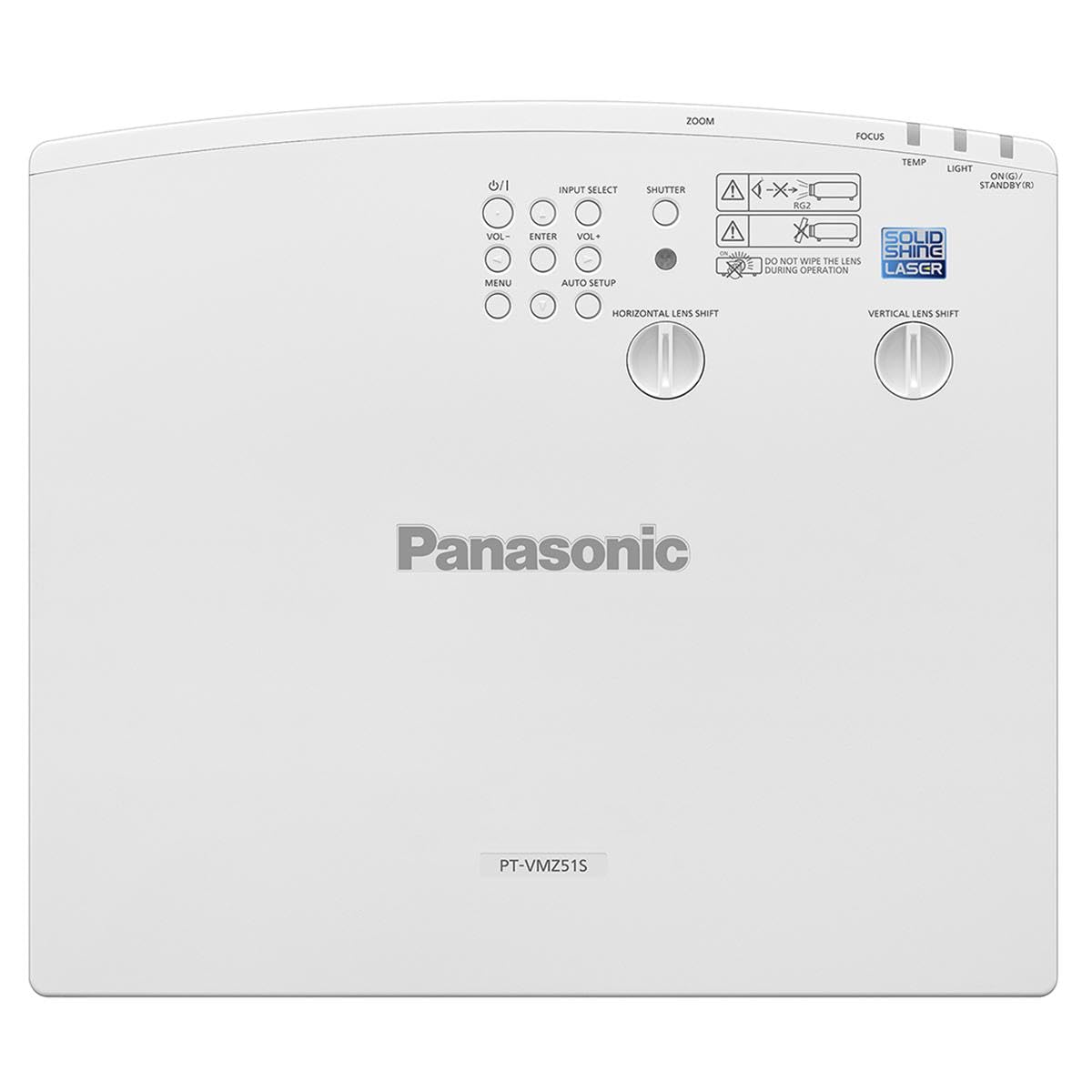 Panasonic PT-VMZ51S WUXGA - Proyector láser LCD, 5200 lúmenes, sin enlace digital, color blanco