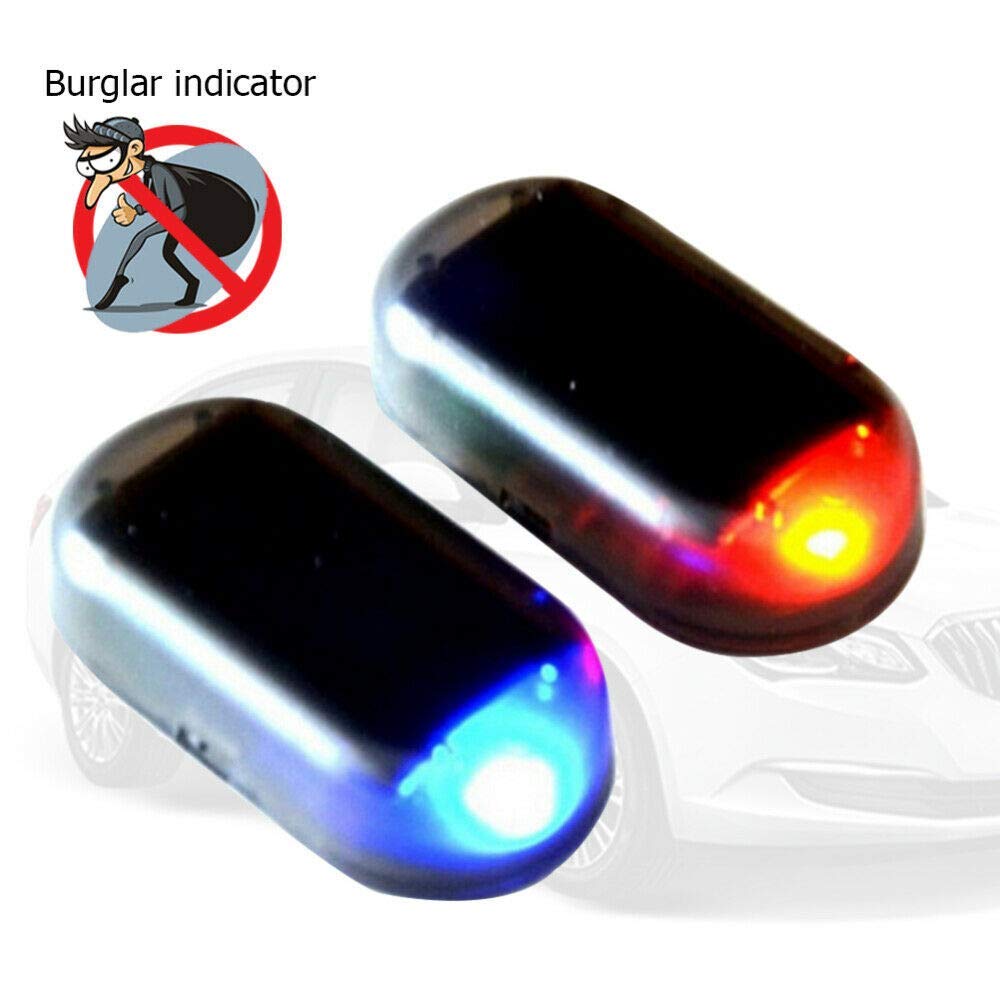 Luz de Señal Solar Simulada para Coche Rojo Alarma Intermitente