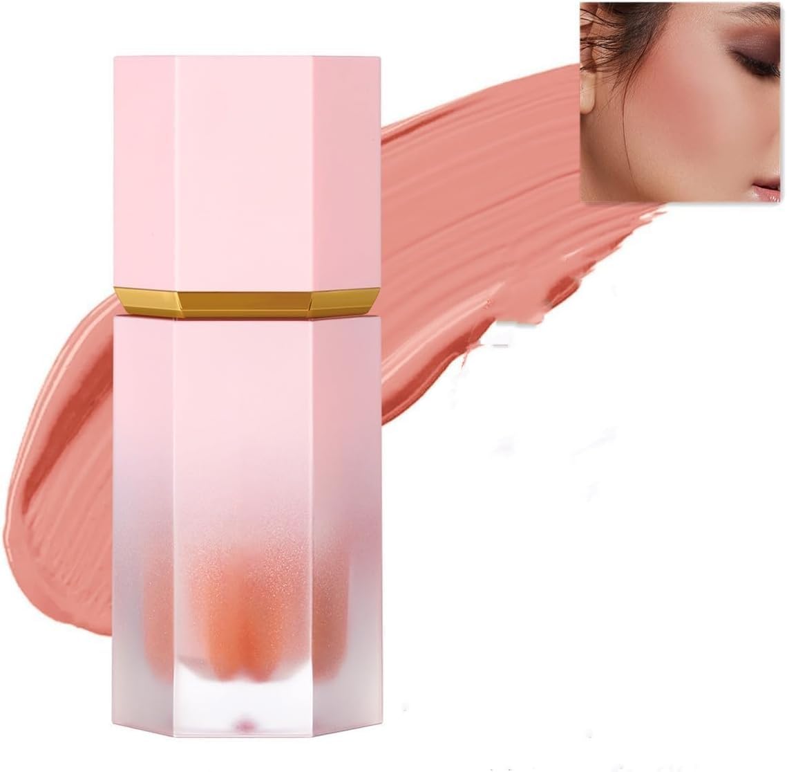 Rubor En Crema, Rubor en Barra Maquillaje Rubor Blush En Duradero, Rubor Súper Sedoso Natural, Blush De Makeup Para Maquillaje Mujer Niña, Rubor Facial Hidratante Para Mejillas