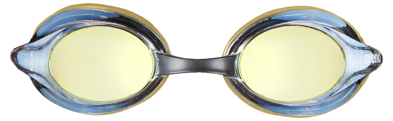 ARENA Versus Mirror - anteojos de natación antivaho para hombres y mujeres, color rojo y dorado