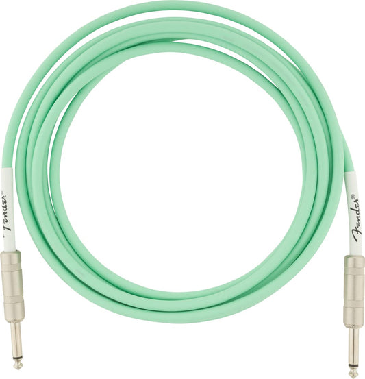 Fender - Cable de instrumento original de 10 pies, recto, color verde surf, 1 paquete