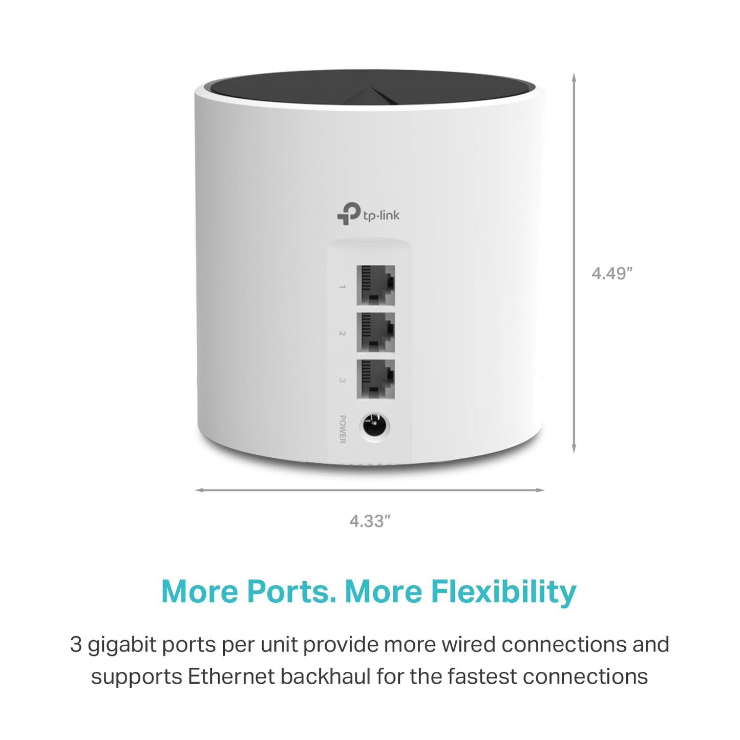 TP-Link Deco AX3000 WiFi 6 Mesh System – Cubre hasta 4500 pies Cuadrados, reemplaza el Router y Extensor inalámbricos, 3 Puertos Gigabit por Unidad, soporta Ethernet Backhaul (Deco X55, Paquete de 2)
