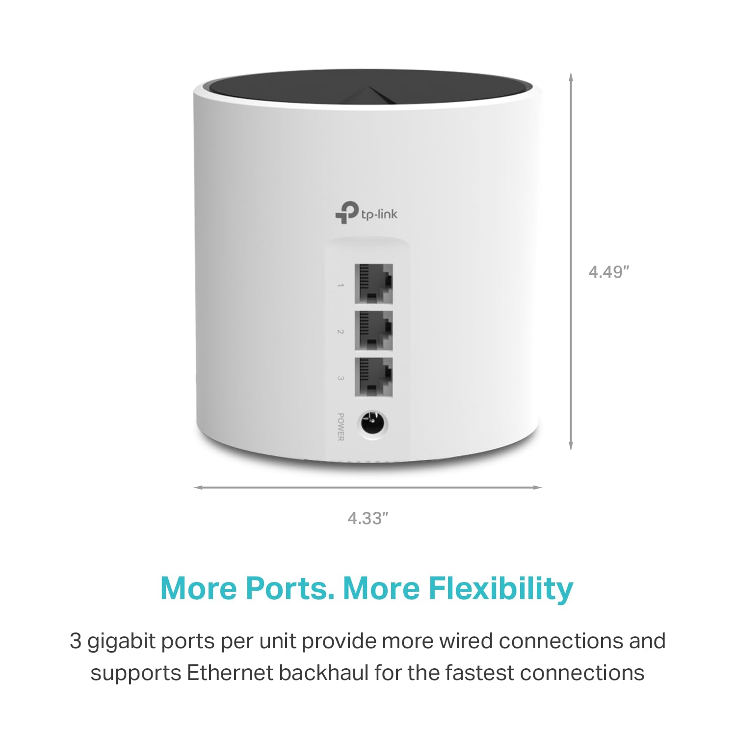 TP-Link Deco AX3000 WiFi 6 Mesh System – Cubre hasta 4500 pies Cuadrados, reemplaza el Router y Extensor inalámbricos, 3 Puertos Gigabit por Unidad, soporta Ethernet Backhaul (Deco X55, Paquete de 2)