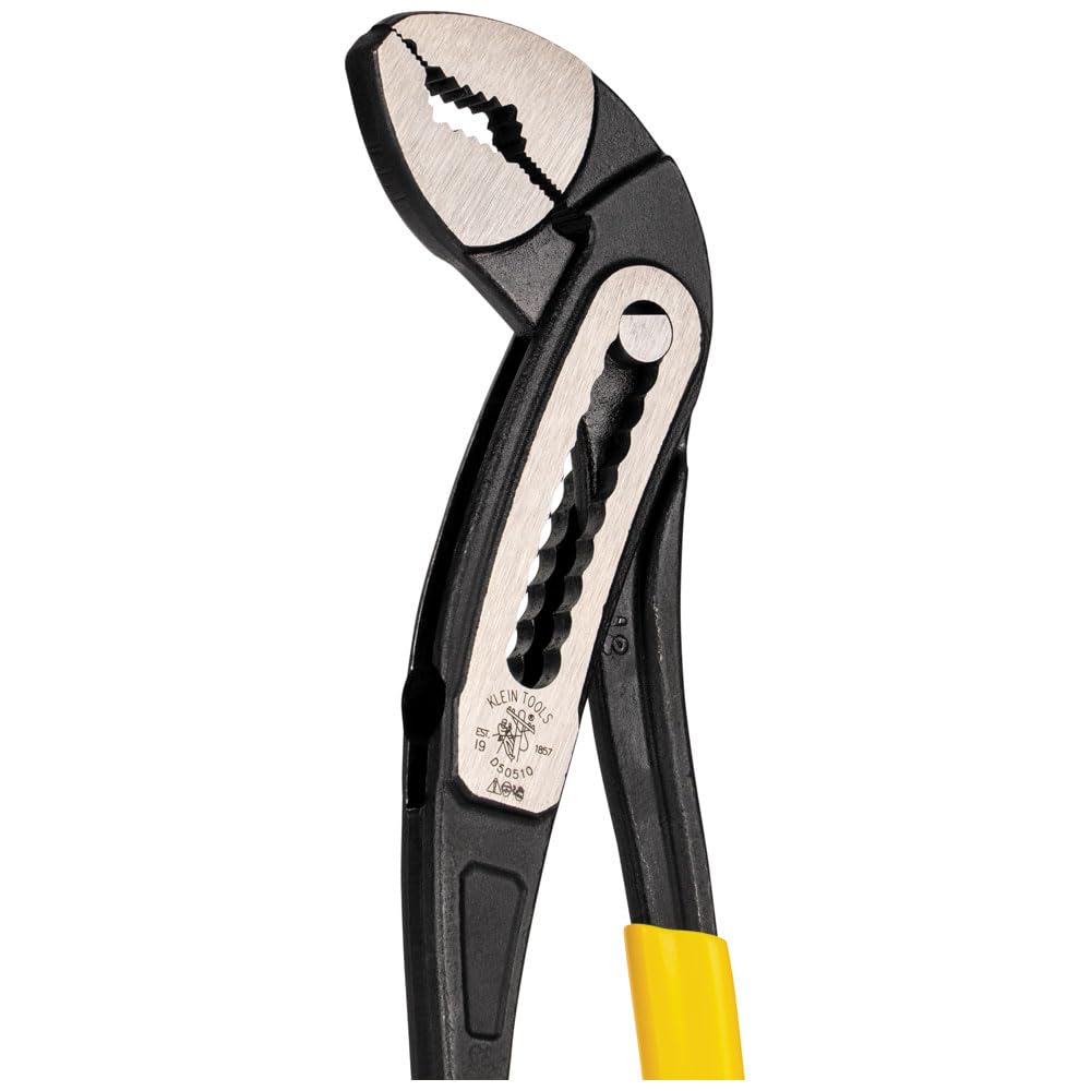 Klein Tools D5052KIT - Juego de alicates clásicos de bomba Klaw de 2 piezas, alicates de bomba de 7 pulgadas y 10 pulgadas, diseño compacto con mordaza en V y dientes endurecidos para un par máximo