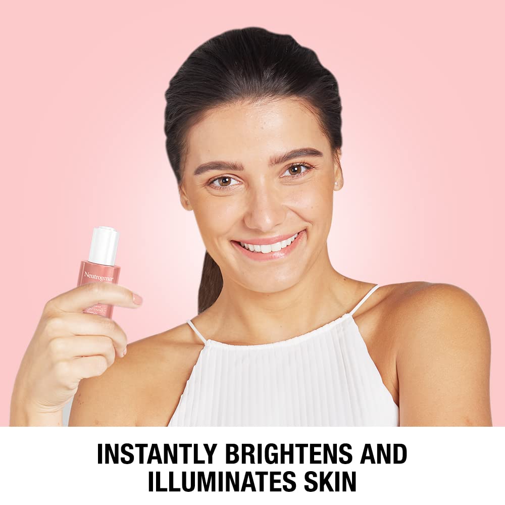 Neutrogena Bright Boost Illuminating Face Serum with Neoglucosamine & Turmeric Extract for Even Skin Tone, Resurfacing Serum for Face to Reduce Dark Spots & Hyperpigmentation, 1.0 fl. oz