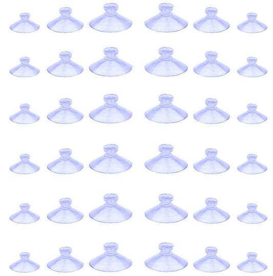 Hyamass - 100 ventosas pequeñas para vidrio, almohadillas para orejas antideslizantes transparentes, ventosas de plástico sin gancho para ventanas, mesas, organización del hogar y decoración de