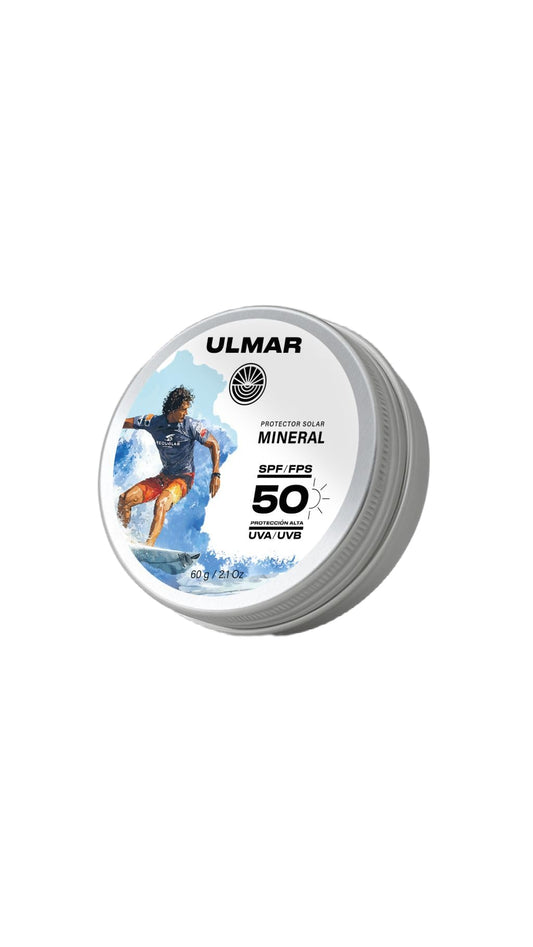 Ulmar Bálsamo Protector Solar Mineral FPS50 UVA + UVB Alta Resistencia 60gr