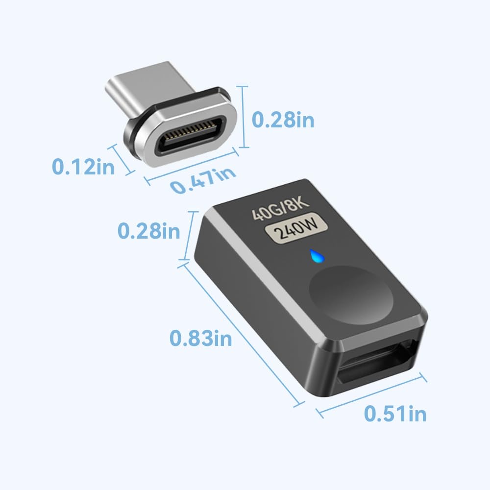 Adaptador Magnético USB C 240 W SHEEAST 8K 60 Hz para Dispositivos