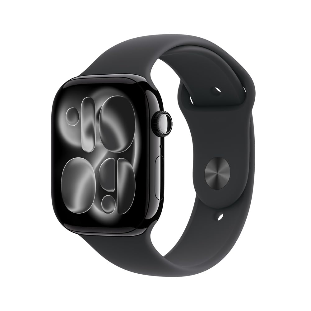 Reloj Inteligente Apple Serie 11 Aluminio Negro Azabache 46 mm Correa Deportiva Negra