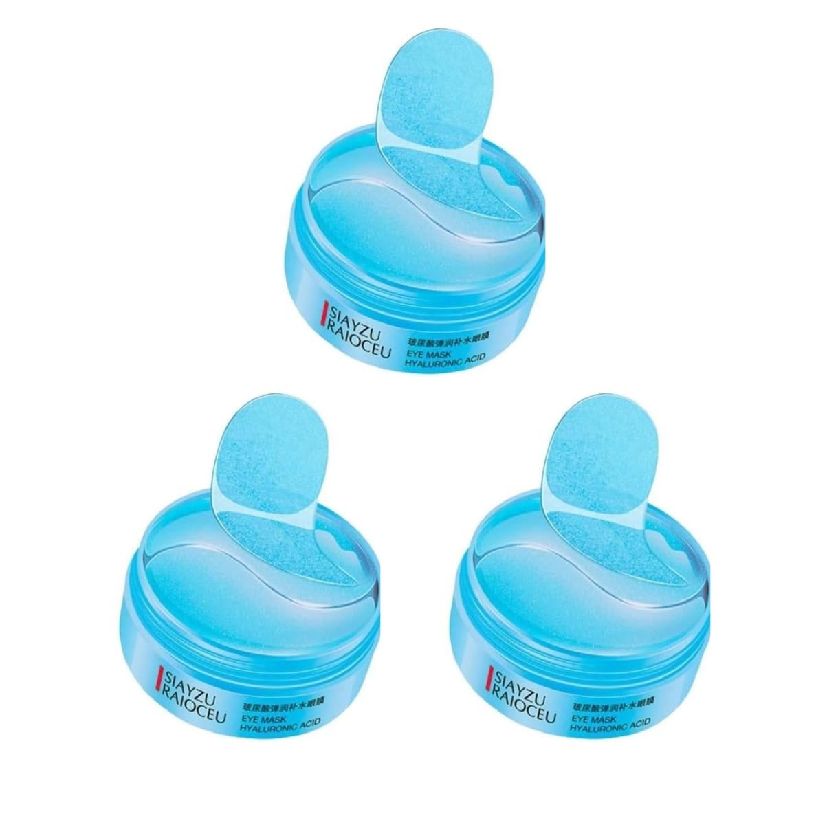 Parches Ojos Acido Hialuronico, Mascarilla Para Ojeras Y Bolsas, Contorno De Ojos, Hidrogel Anti Arrugas, Lineas De Expresion, Hinchazon, Parches Humectantes, Optigel, Eye Patches (3 unidades)