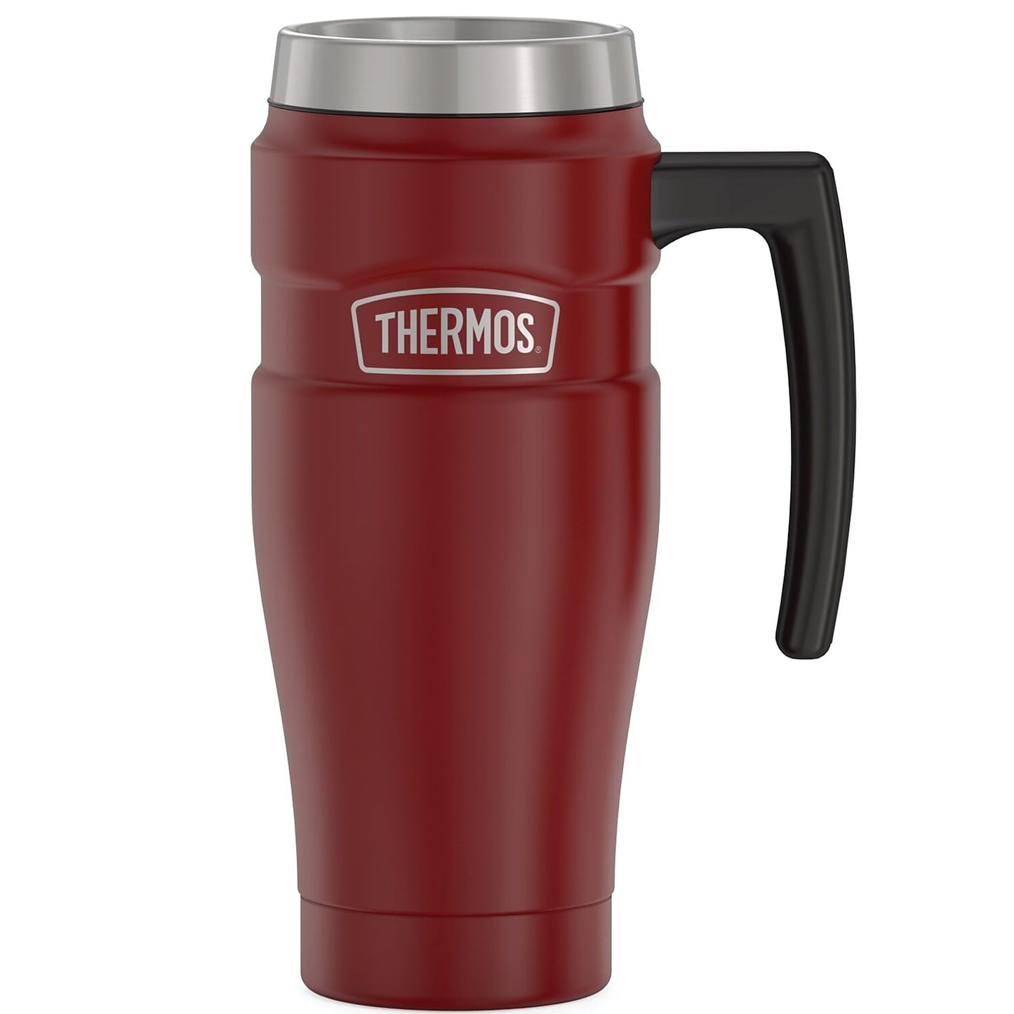 Taza de Viaje THERMOS Rojo Rústico Acero Inoxidable Aislada 16 oz