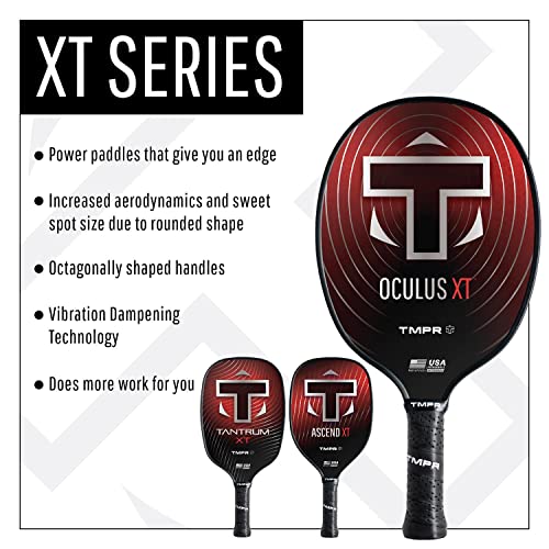 TMPR Sports Oculus XT - Paleta de pickleball, verde, ligera (7.5 - 7.4 onzas)