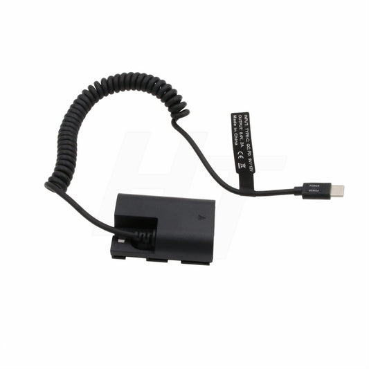 HangTon Power Bank PD QC USB Tipo C a LP-E6N Batería Dummy para Canon EOS R5 R6 5D3 7D II BMPCC 4K Cámara, Zacuto EVF