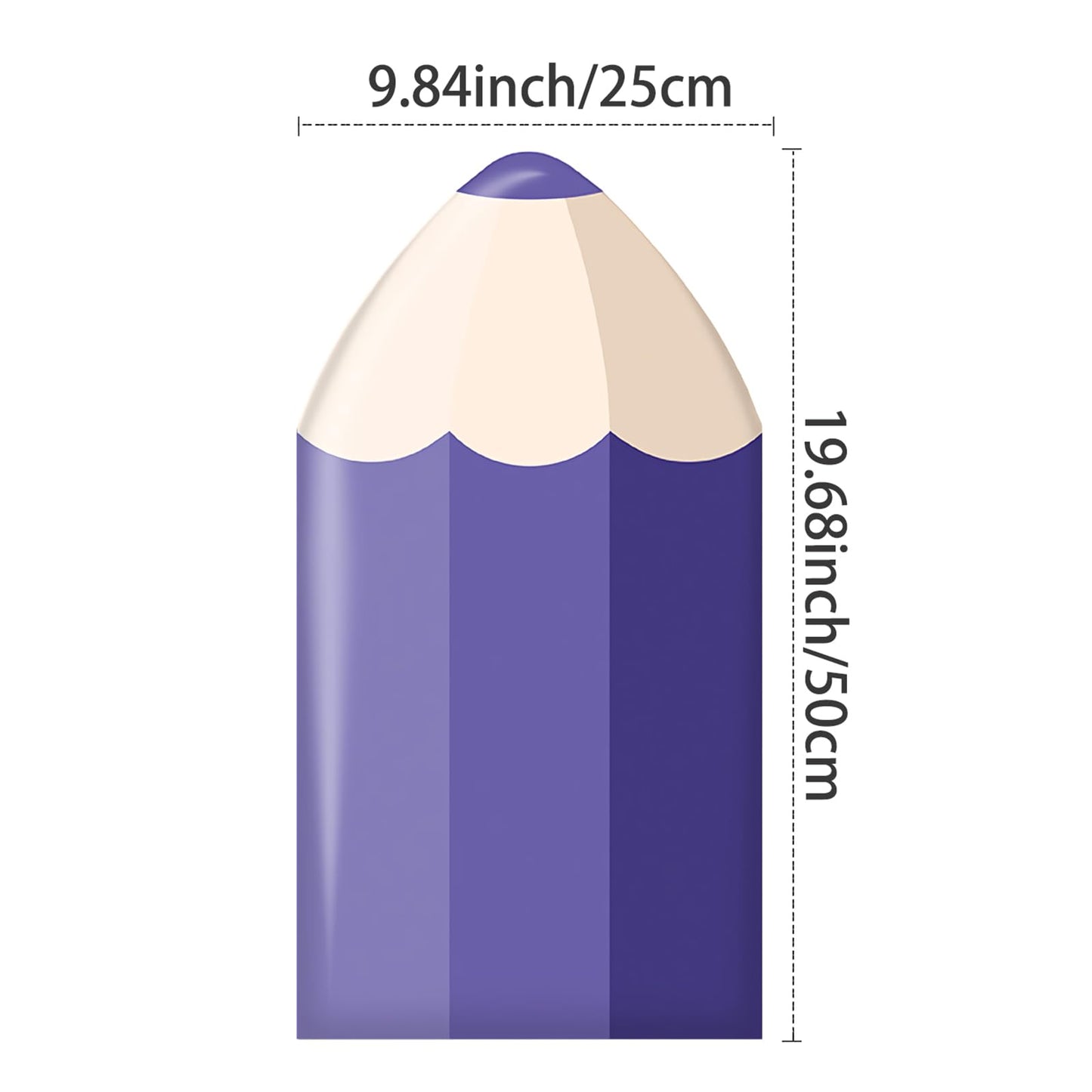 Paneles acolchados 3D anticolisión, cabecero en forma de lápiz, adhesivos de pared sensorial para despegar y pegar (morado, 4)