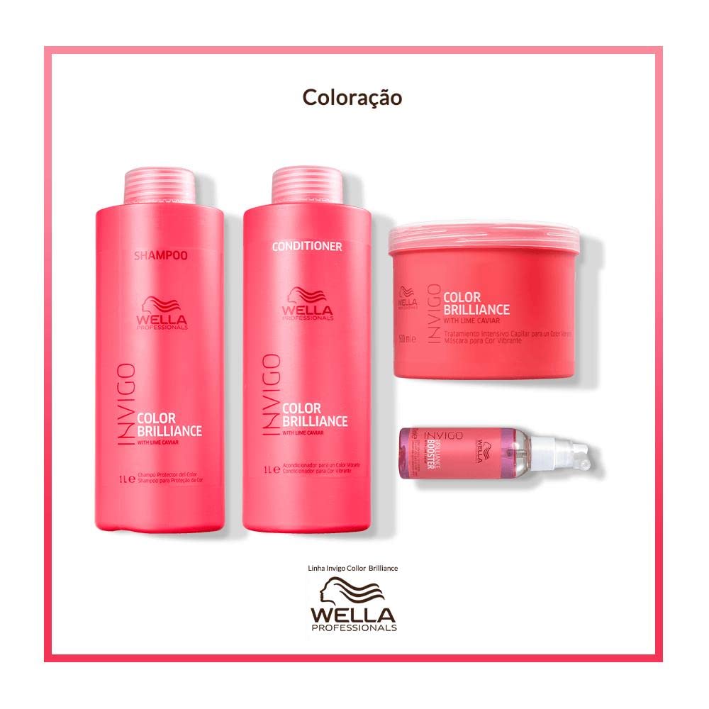 Mascarilla Wella Invigo Brilliance 500ml Rojo Intenso