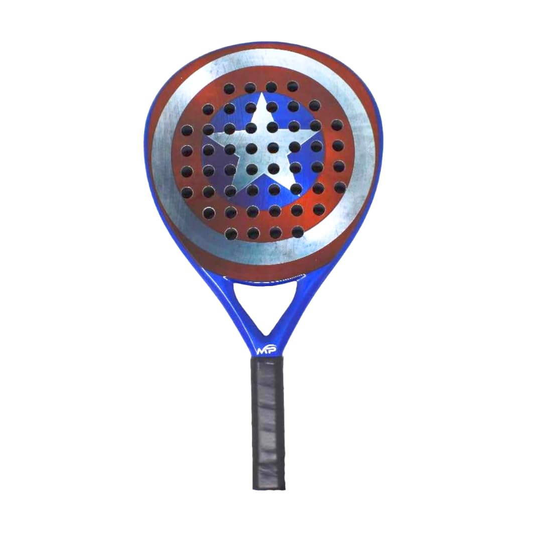 Raqueta Pala Pádel MonPadel Azul Eva Soft Carbon para Niño Junior Pro