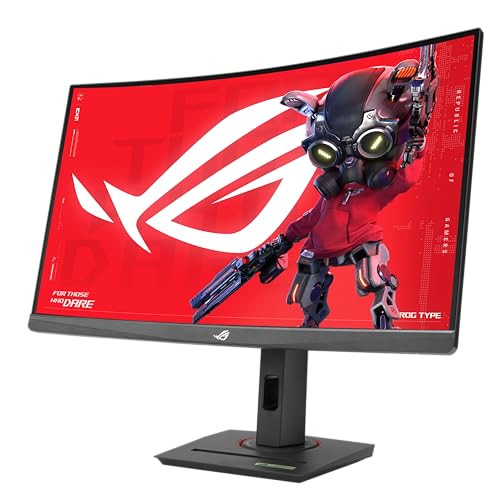 ASUS Monitor Gamer ROG Strix XG27WCS USB Type-C: 27 Pulgadas, 2560 x 1440, Curvo, 180 Hz, 1 ms (GTG), VA rápido, Extreme Low Motion Blur Sync