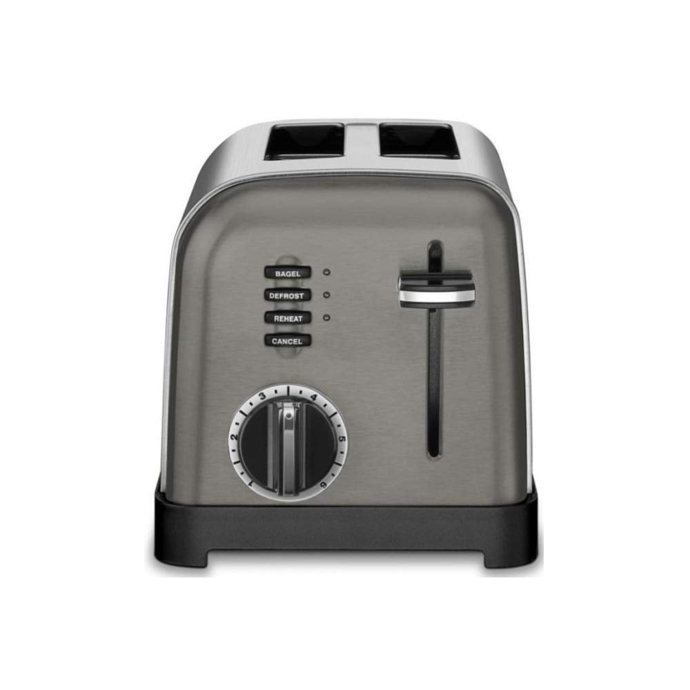 Cuisinart CPT-160BKS Metal Classic Toaster, 2-Slice, Black Stainless