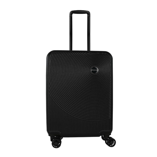 Bagiau Maleta de viaje carry on 20" rígida con 8 ruedas y candado integrado de color negro
