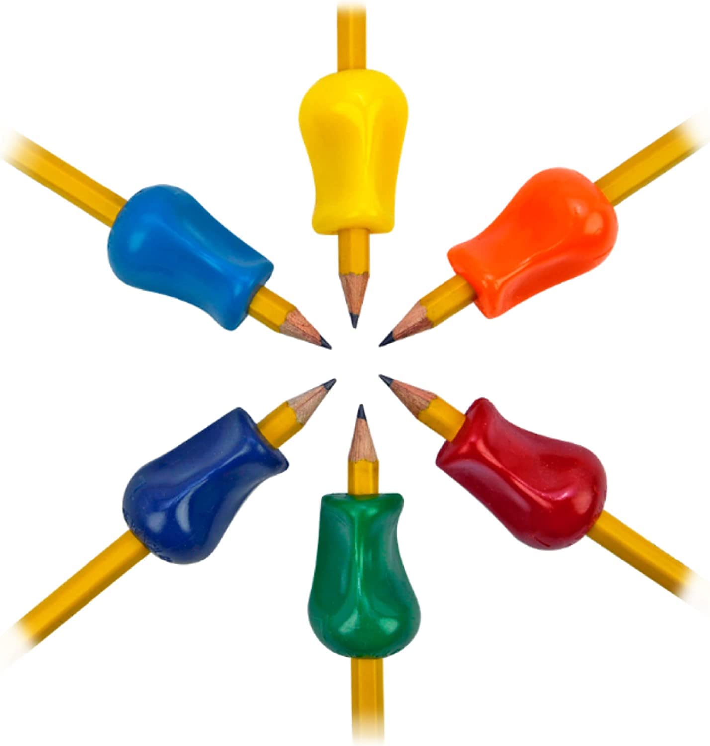 Pack de 36 Adaptadores Universales The Pencil Grip Ergonométricos en Colores Clásicos