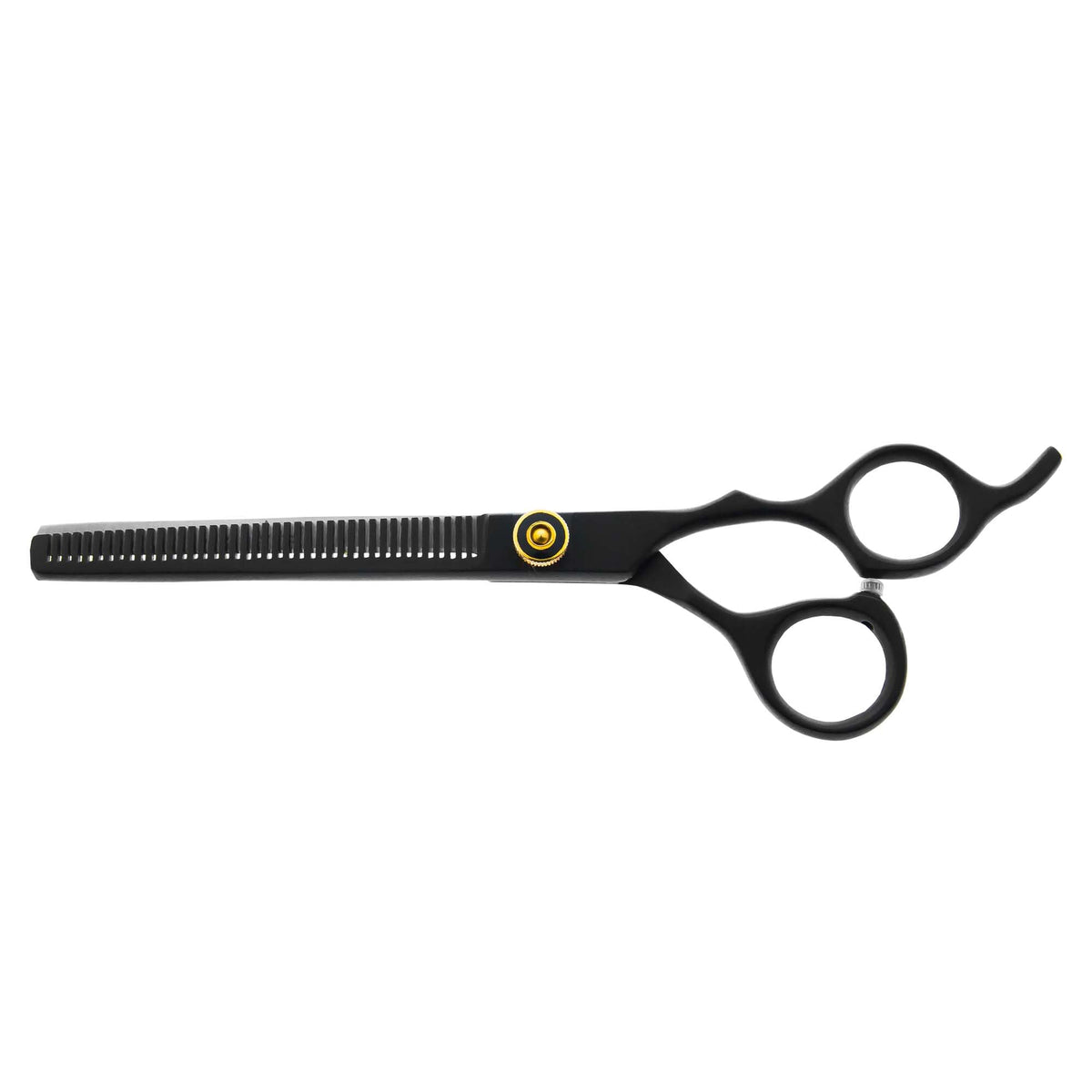 Kit Tijeras Profesionales Aashta Para Estilista/Barber/Peluquero 7" (NEGRO)