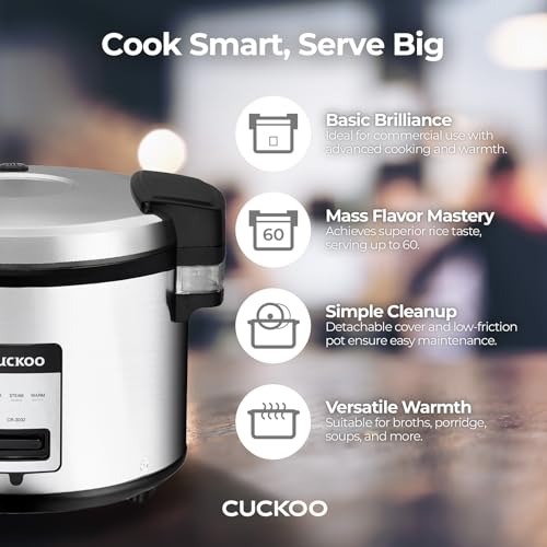Cuckoo EL Commercial Rice Cooker | CR-3032 (30 Cups)