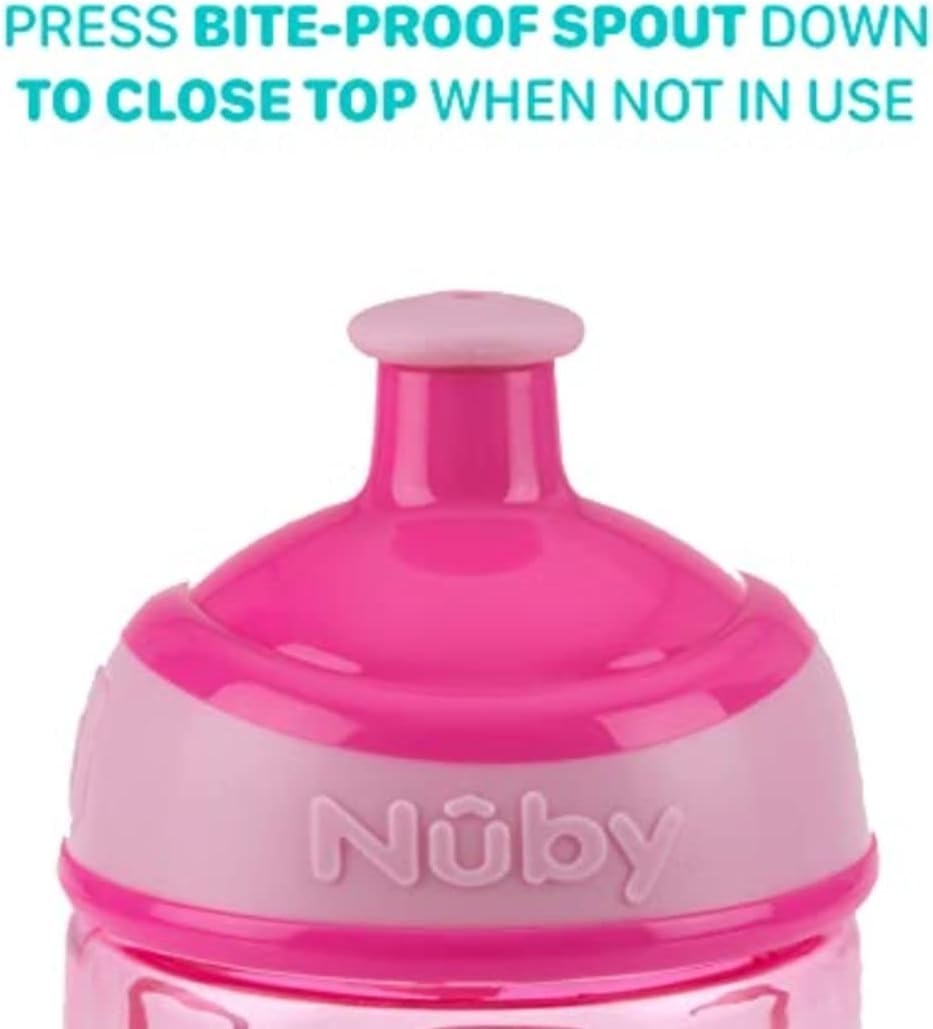Botella para Agua con Pop Up Nuby Multicolor para Niños