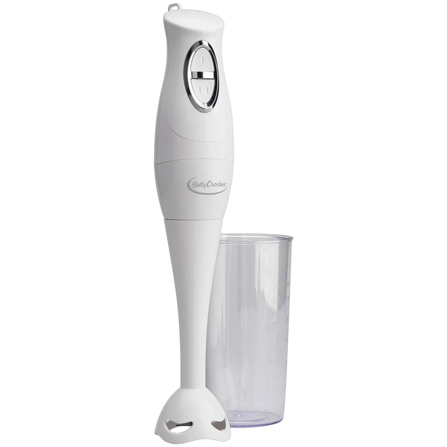 Betty Crocker BC-1303CK Batidora de mano con vaso de precipitados, color blanco