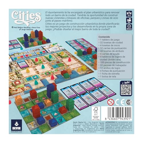 Devir Cities Juego De Mesa en Español