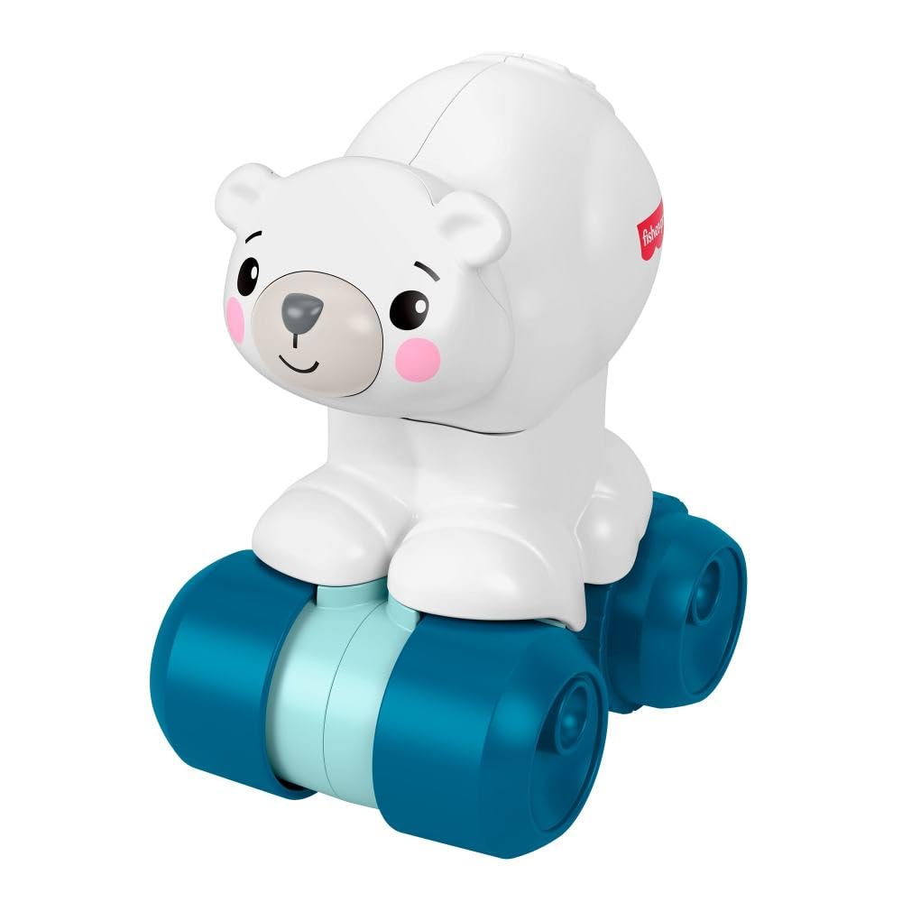 Fisher-Price Juguete para Bebés Osito Polar Gatea Conmigo para bebés de 9 Meses en adelante