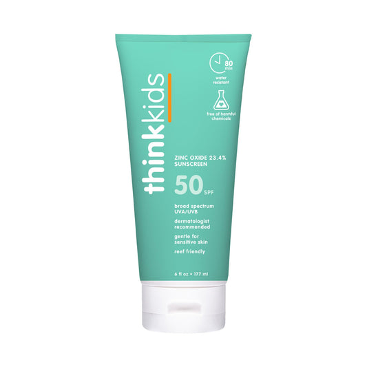 Crema Protectora Solar SPF 50+ Thinksport Segura para Niños 6 Onzas