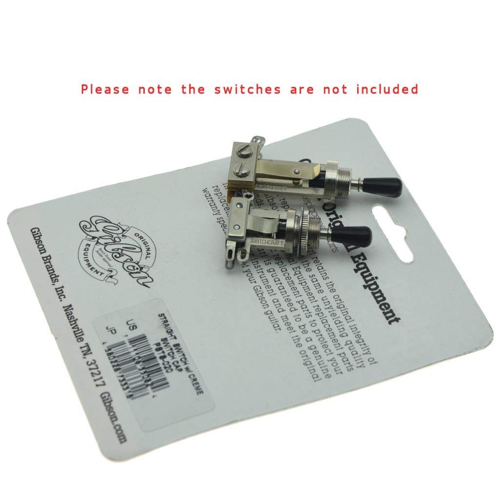 Dopro USA SAE 8-32 - Interruptor de palanca de metal para guitarra Gibson Les Paul, 3 vías, Negro