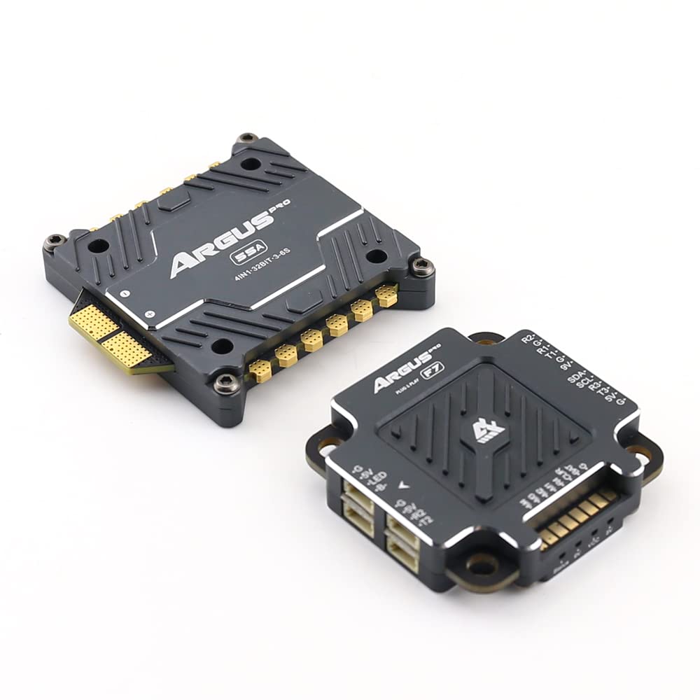 Axisflying F7 Controlador de vuelo Stack 55A 30x30 Argus PRO Drone FC Stack con 4 en 1 55A ESC BL32 para 3-6S FPV Drone Support BF INAV