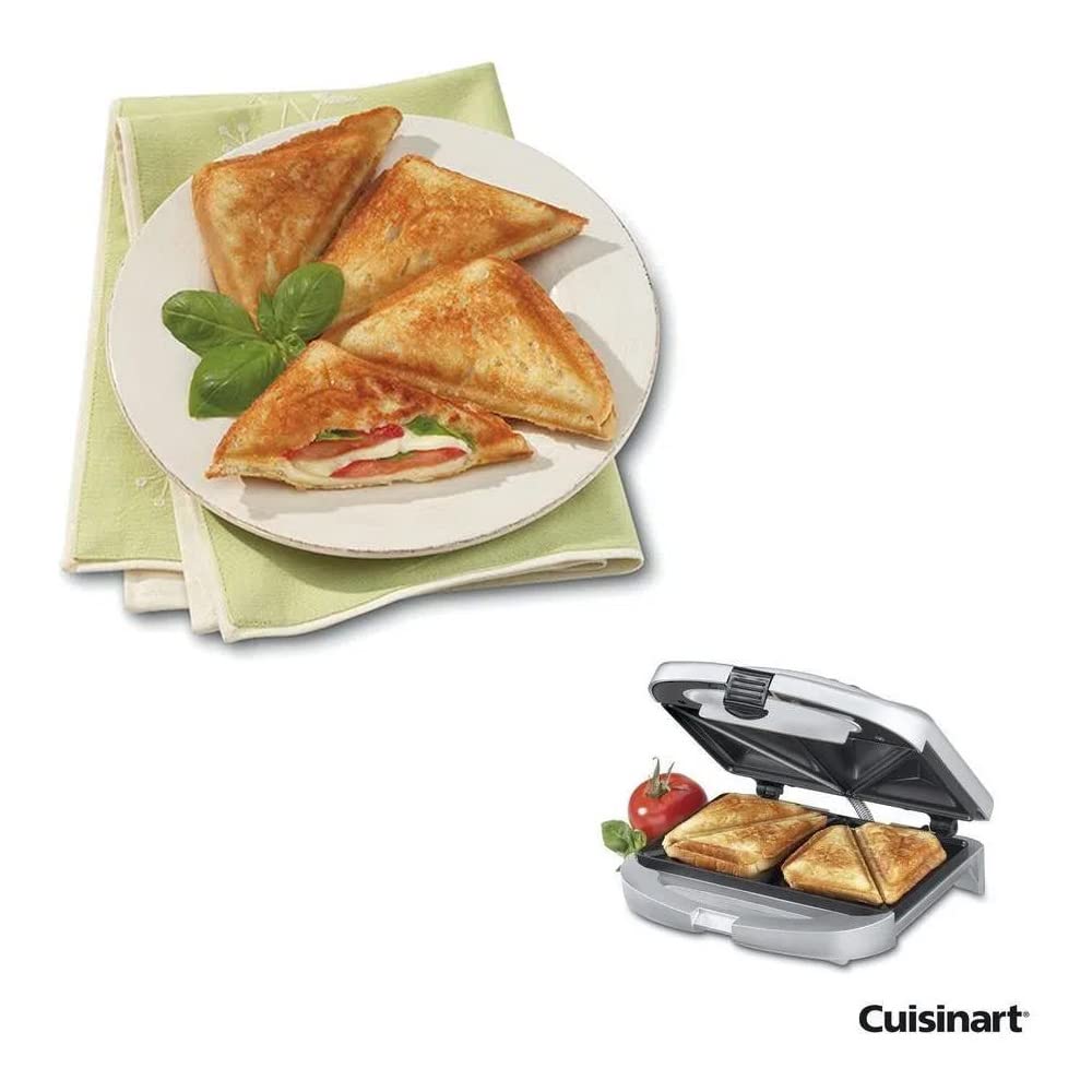 Parrilla para Sándwich Cuisinart Plateado Innovador Diseño