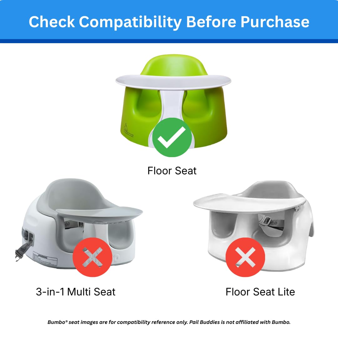 Pail Buddies Accesorio de Bandeja Compatible con la Silla de Suelo Bumbo para bebé | Superficie de Bandeja para Comer y Jugar | Accesorio fácil de Limpiar | Accesorio Ideal para la Silla Bumbo