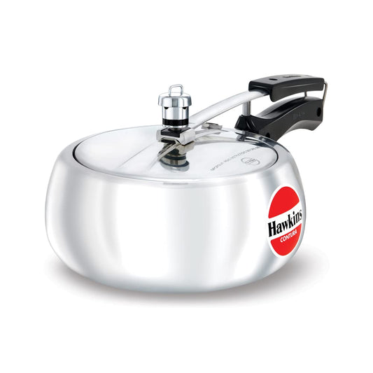 Hawkins HC35 Contura 3.5-Liter Pressure Cooker, Small, Silver