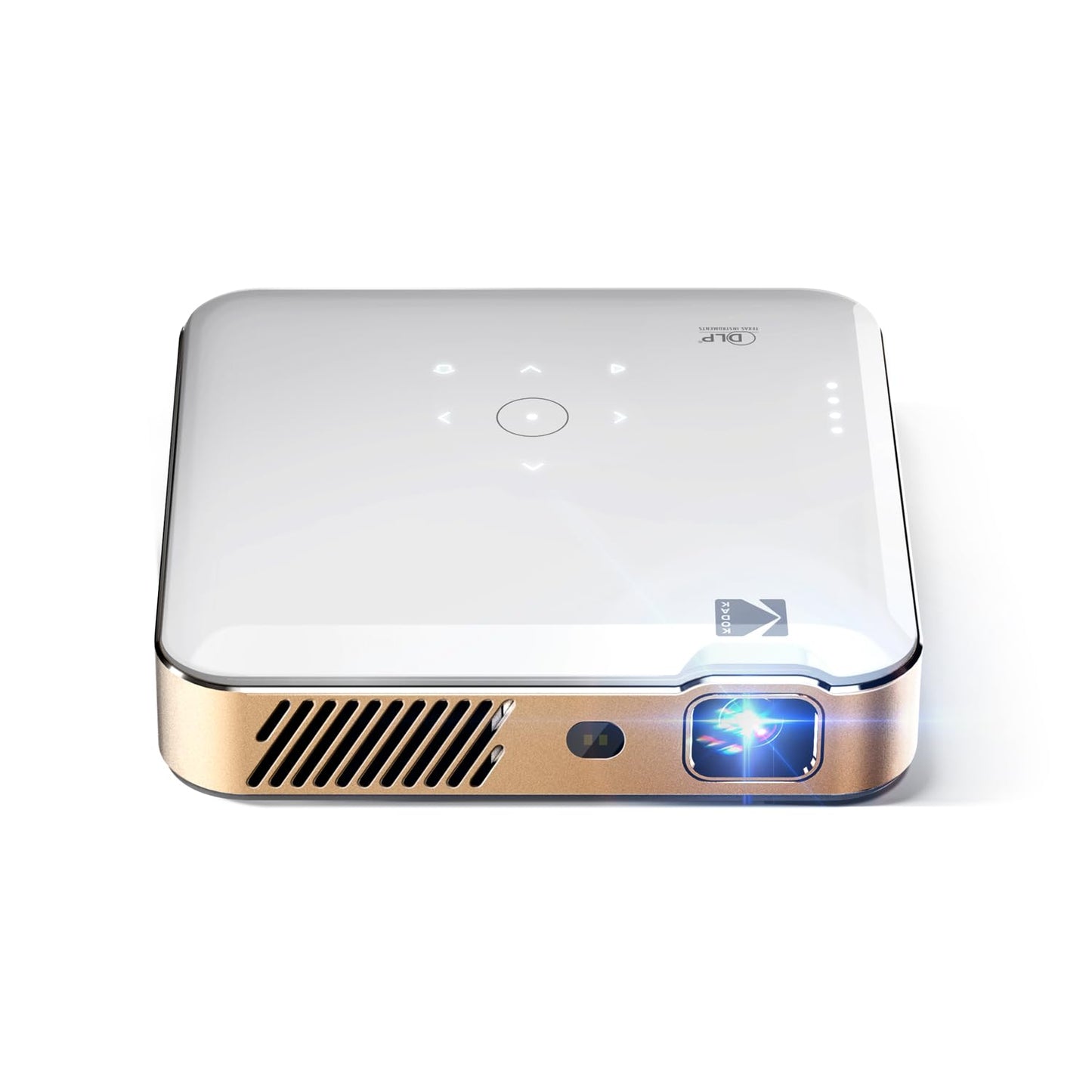 Kodak Luma 500 Mini proyector | Proyector portátil Full HD de 1080p para exteriores con Wi-Fi, Bluetooth, HDMI y USB | Google TV 11.0 OS, certificado Netflix, Chromecast integrado, 150 lúmenes