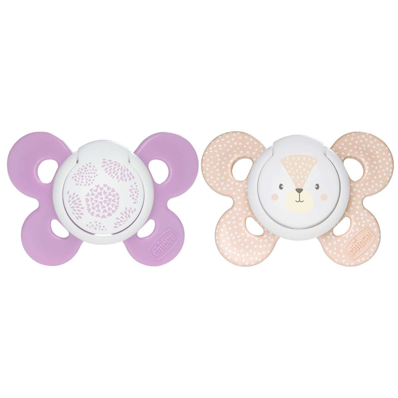 CHICCO, Set de Chupón para Bebé PhysioForma Comfort, 6 a 16 meses, Color Rosa