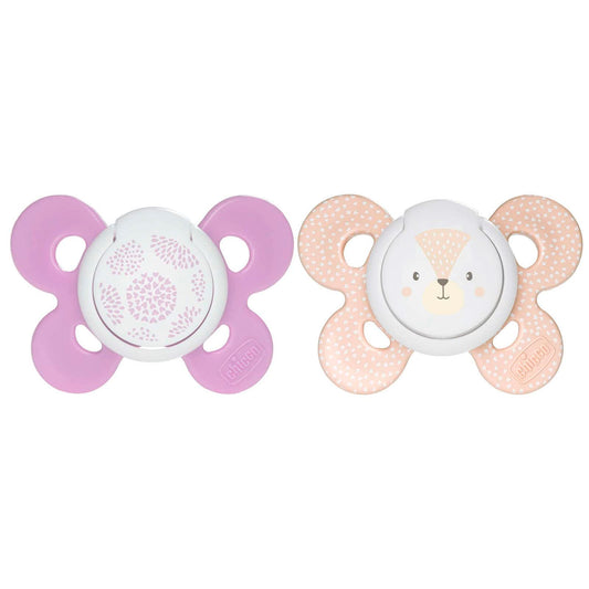CHICCO, Set de Chupón para Bebé PhysioForma Comfort, 6 a 16 meses, Color Rosa