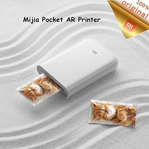 Impresora portátil Xiaomi mijia AR de 300 ppp para fotos, mini bolsillo con bricolaje compartido de 500 mAh, impresora de bolsillo (AR Zink).