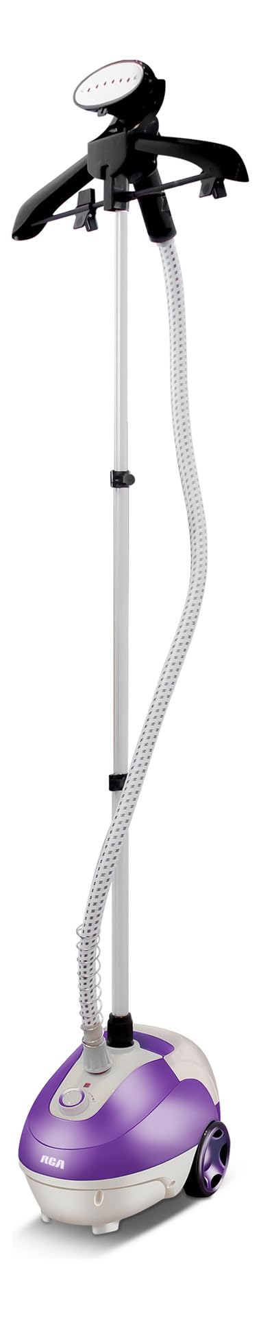 Plancha de Vapor Vertical RCA morada Capacidad 1.3 Litros con Tubo Ajustable y Vapor Continuo