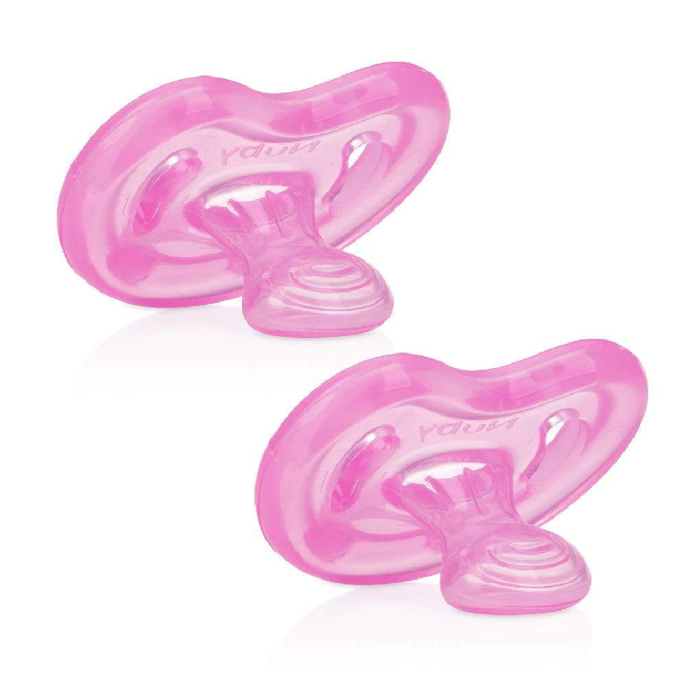 Chupón Ortodóntico Nûby Rosa Morado 100% Silicón